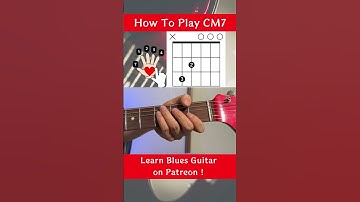 How to play C major 7th on guitar in an open string position. #shorts