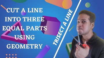Trisection of a line using constructions ... a unique way