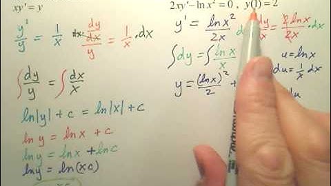 6.3b Separation of Variables - Calculus