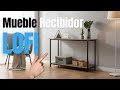Video de Mueble de Entrada Recibidor Consola Lofi Roble Cambrian y Negro 106 cm