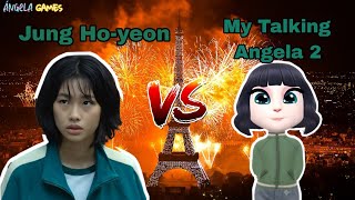 Making Squid Game Jung Ho-yeon vs My Talking Angela 2 🐉💥💚