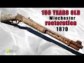 TRES RARE RESTAURATION COMPLETE DE LA WINCHESTER 1870 TROUVÉE A LA PECHE A L'AIMANT