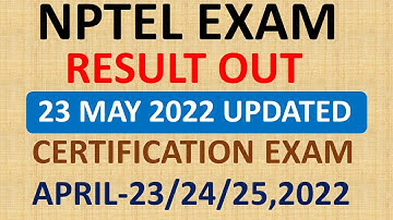 NPTEL Exam Result out || NPTEL Exam April 2022 Result updates || NPTEL Result Download||NPTEL Result