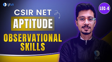 CSIR NET General Aptitude Observational Skills