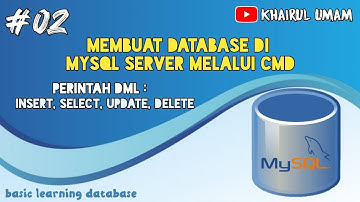 Membuat Database di Mysql Server Melalui CMD | Perintah Insert, Select, Update, Delete