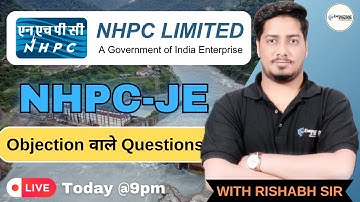 NHPC-JE Objection वाले Questions | RISHABH SIR #nhpcje #wbpscje #sscje2023 #electrical