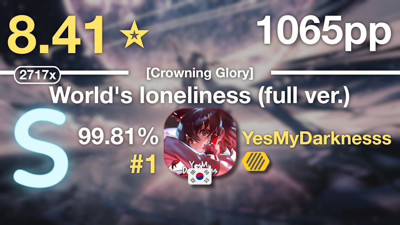 8.4⭐YesMyDarknesss | D-D-Dice - World's end loneliness [Crowning Glory] +HD #1 1065pp 99.81% FC