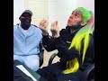 Tekashi perform for Akon "Locked up" in studio