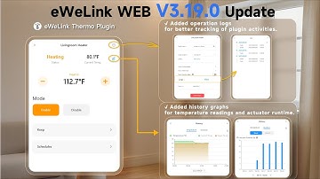 eWeLink Web V3.19 Update — Smarter Thermo Plugin Upgrade