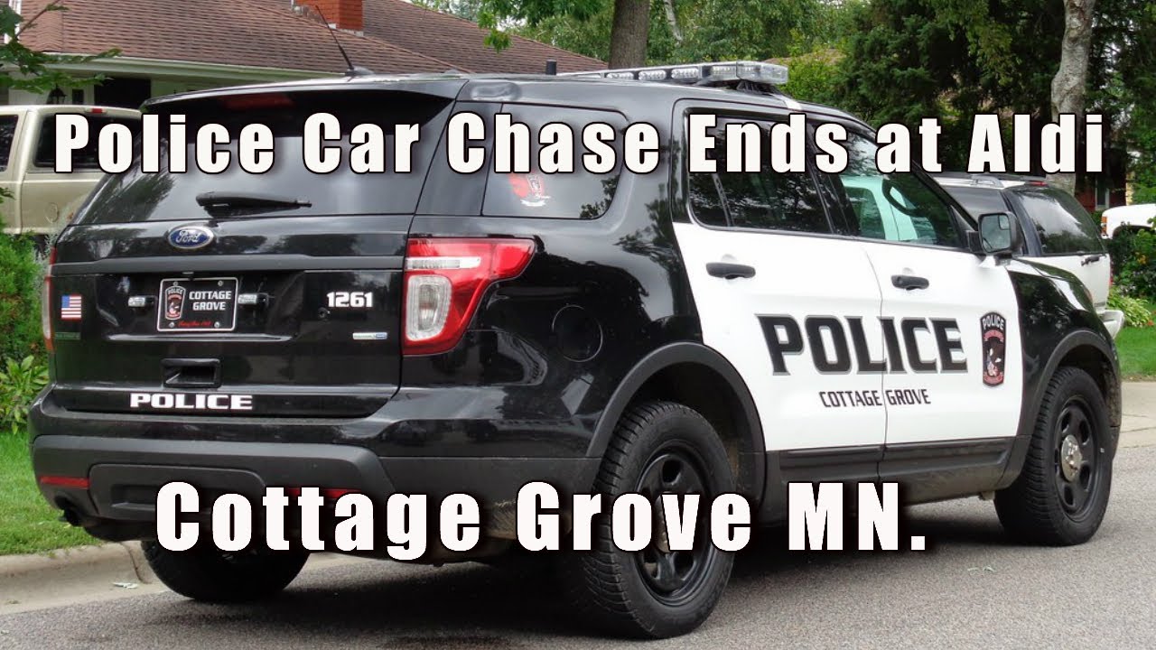 Police Crash into SUV After Car Chase in Cottage Grove MN. USA YouTube