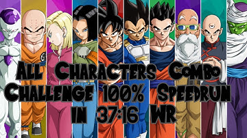 *World Record* DBFZ All Characters 100% Combo Challenge Speedrun in 37:16 (No DLC)