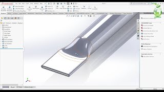 Thiết kế đầu ống kim loại được dập phẳng bằng Solidworks (Crimped tube end in Solidworks)