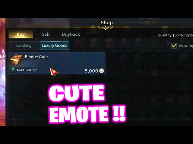 How To Get Cute / Threaten emote in lost ark - YouTube