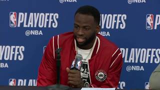 Stephen Curry Kevin Durant and Draymond Green Postgame Interview | Warriors vs Pelicans Game 3