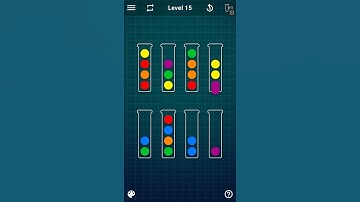 Ball Sort Puzzle - Level 15 - Gameplay Walkthrough