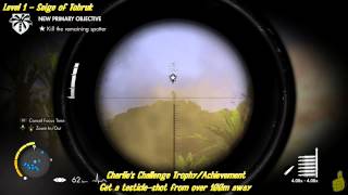 Sniper Elite 3: "Charlie's Challenge" Trophy/Achievement (112m testicle shot) - HTG