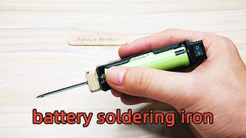 How to make a MINI soldering iron with 18650 lithium battery