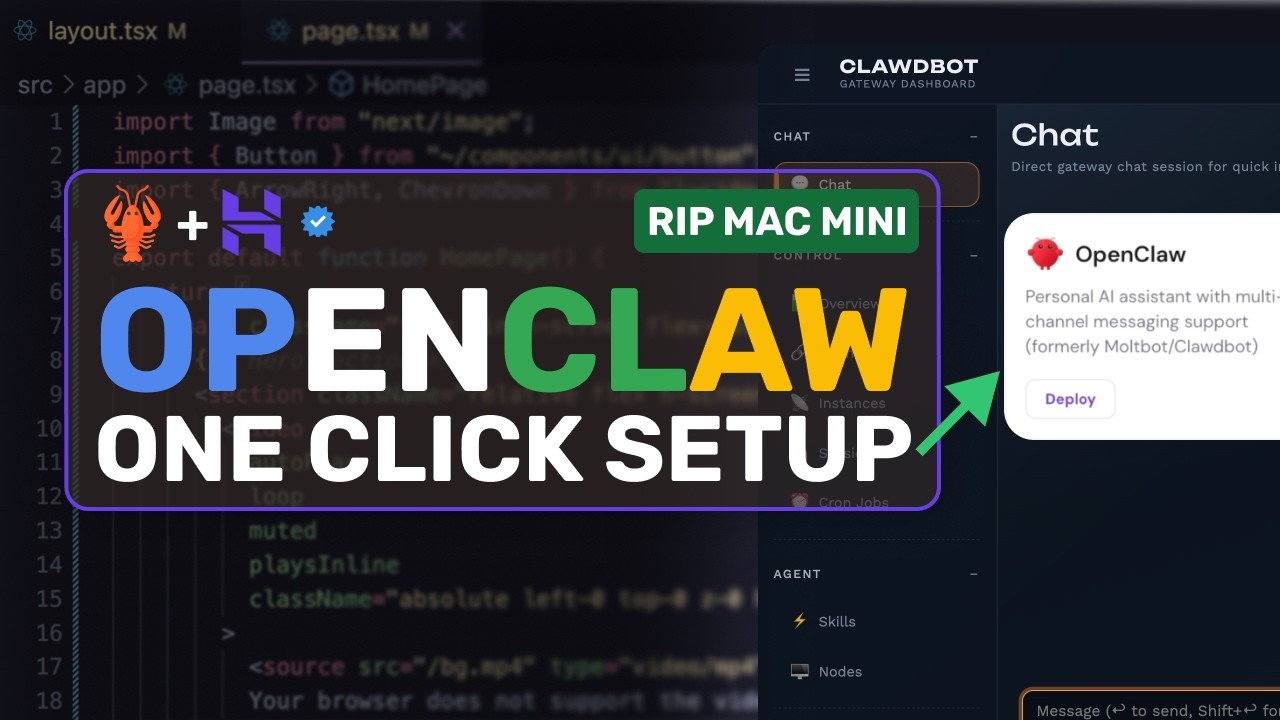 SUPER OpenClaw (ONE CLICK-SETUP): RIP Mac Mini! This is the SUPER LOW COST option for OpenClaw