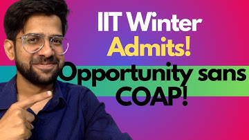 What are Winter admissions in IIT? opportunity to do MS/M-Tech/PhD in IIT with less competition.