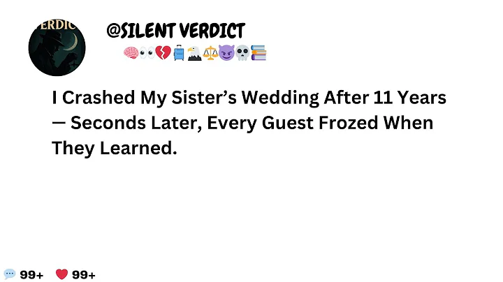 I Crashed My Sister’s Wedding After 11 Years — Seconds Later, Every Guest Frozed When They Learned.