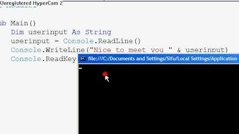 Visual Basic Tutorials P4 - User Input