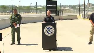 DHS Secretary Alejandro Mayorkas Holds a Press Briefing at U.S.-Mexico Border I LIVE