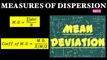 Mean Deviation | From Mean, Mode & Median | Measures of Dispersion #meandeviation #dispersioneffect