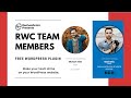 Rwc team members wordpress plugin  make your team shine