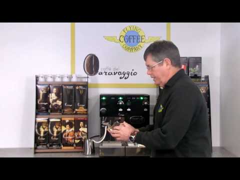 Making an espresso using Caffe Del Caravaggio Espresso module