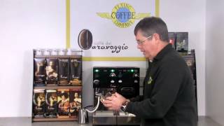 Making an espresso using Caffe Del Caravaggio Espresso module