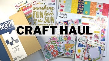 CRAFT HAUL - Simple Stories Sunkissed Collection & Cocoa Vanilla Studios Sunkissed Collection