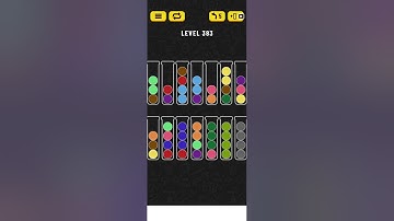 Ball sort puzzle level 383 #ballsortpuzzle