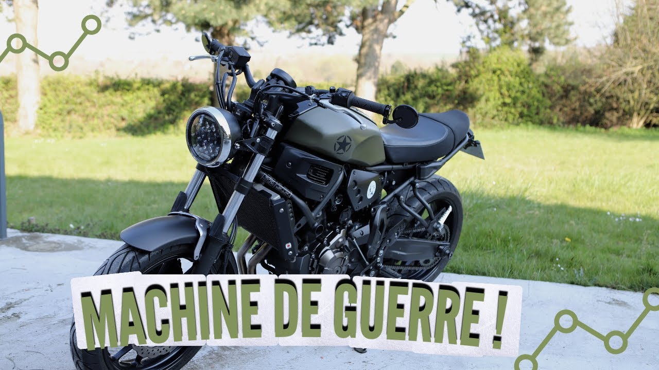 1ER ESSAI DE MA XSR 700 MILITAIRE !! MOTO DU DIABLE !! #MOTOVLOG 19