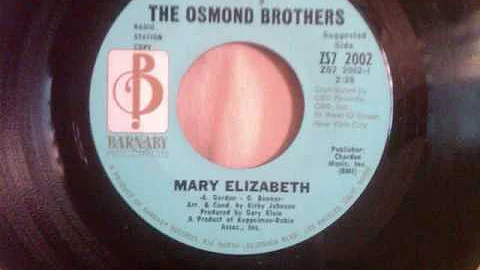 The Osmond Brothers-Mary Elizabeth