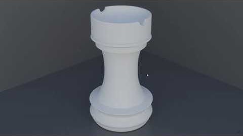 How To Model A Chess Rook Piece In Blender - Chess Set Series