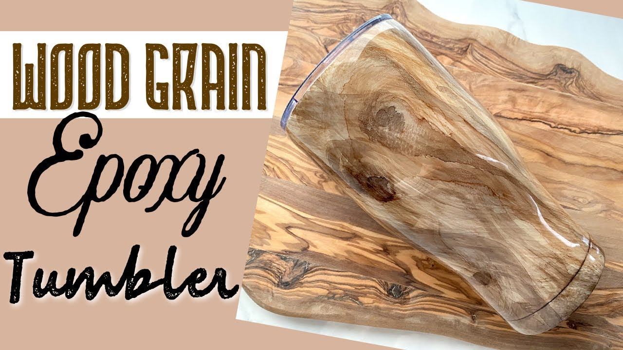 How to Make Wood Grain Tumbler with Alcohol Ink