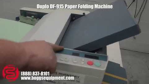 Duplo DF-915 Paper Folding Machine