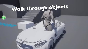 Make an object you can walk through in unreal engine.