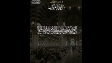 ﴿إن الله وملائكته يصلون على النبي يا أيها الذين آمنوا صلوا عليه وسلموا تسليما﴾ القارئ/ هاني الرفاعي