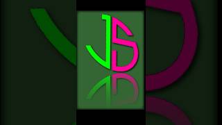 J S Text logo Design in illustrator | Vector Logo  | Graphic Design illustrator vce  logodesign