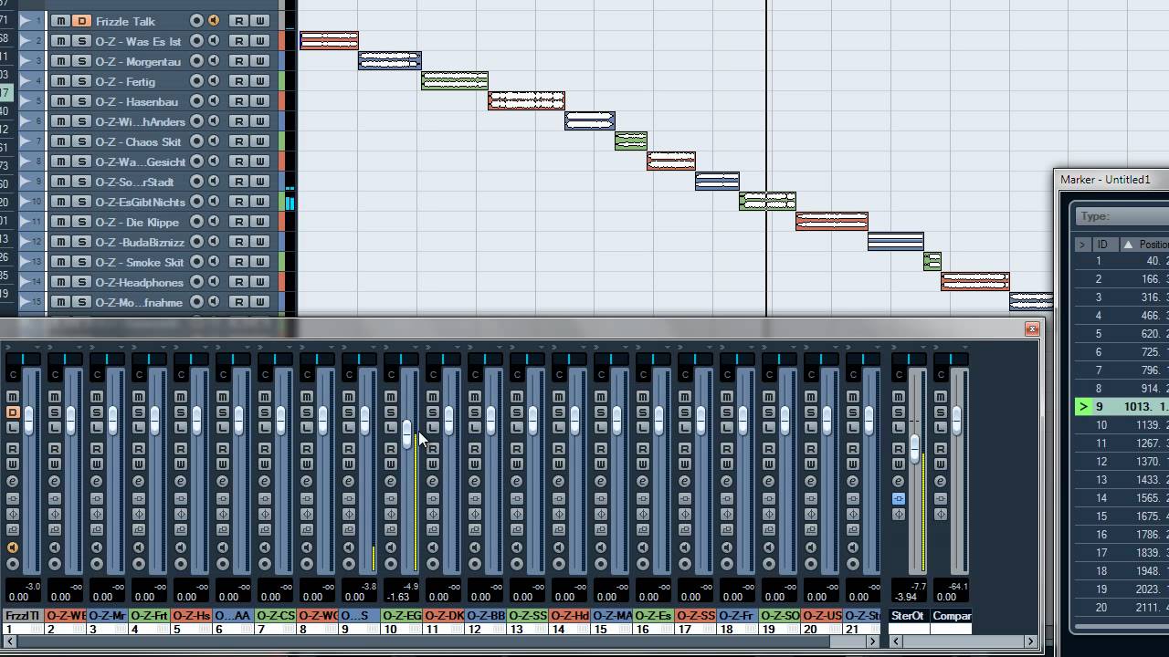 Arbeiten mit Cubase 5 - Mastern eines Albums 1 - YouTube