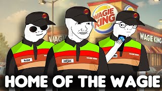 Wojak Starts Working At Burger King Wagie King