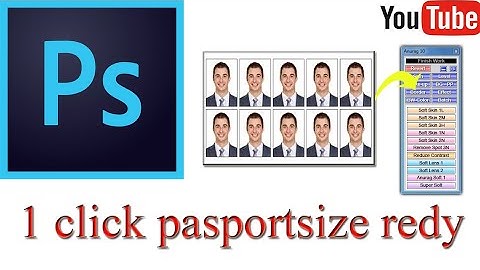 photoshop 1 click passport size photo//anurag 10 @PhotoshopTrainingChannel