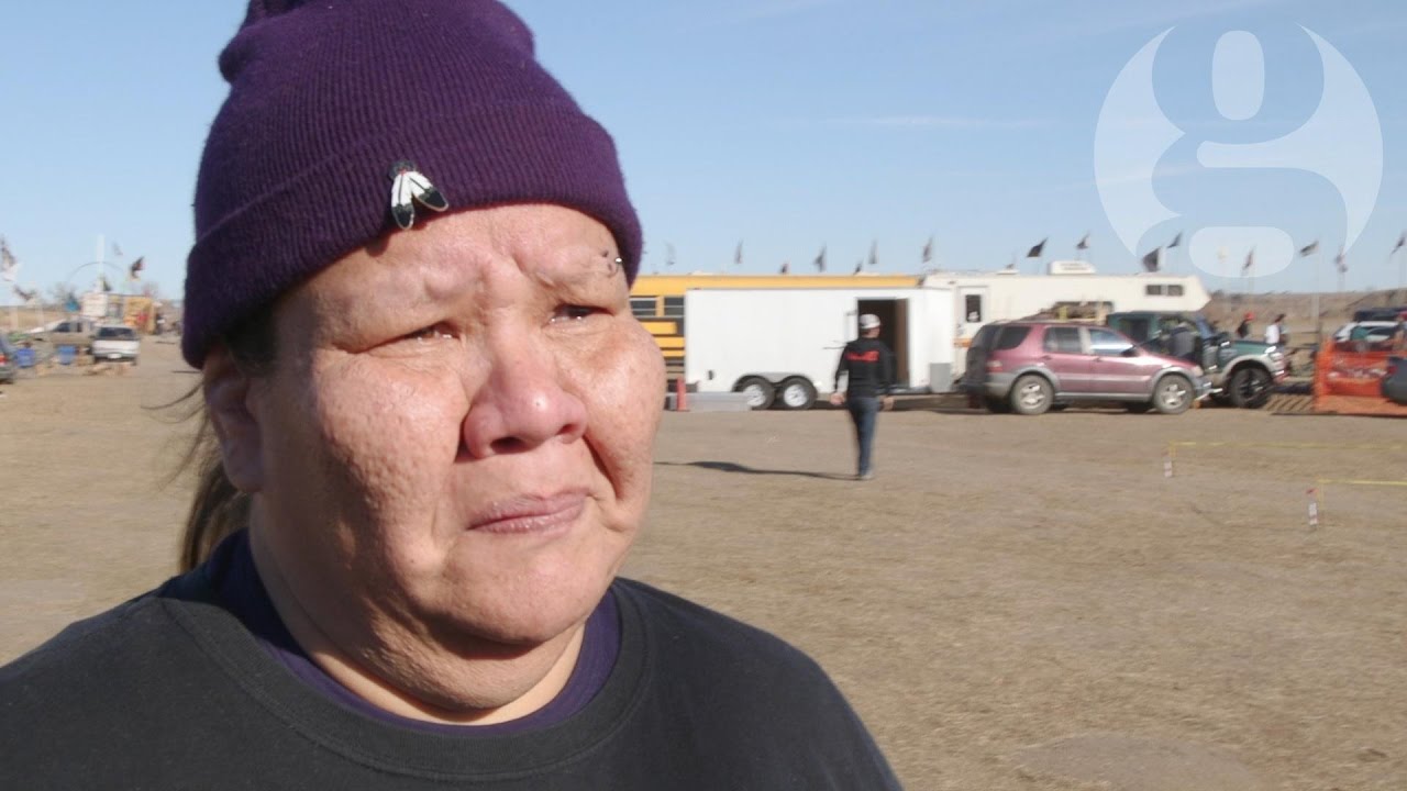 Film backdrop image for Native American North Dakota Access oil pipeline protesters: 'We refuse to be Trumped' (2016)