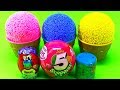 3 Color Play Foam in Ice Cream Cups | Surprise Toys PJ Masks ZURU Yowie Kinder Surprise Eggs