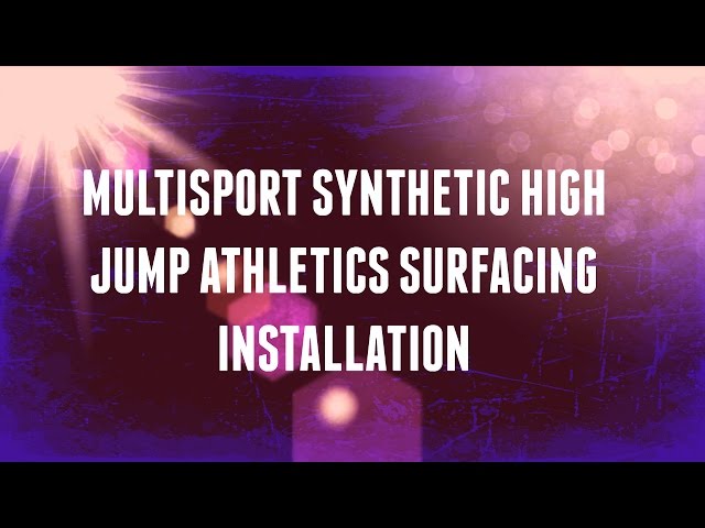 MultiSport Synthetic High Jump Athletics Surfacing Installation