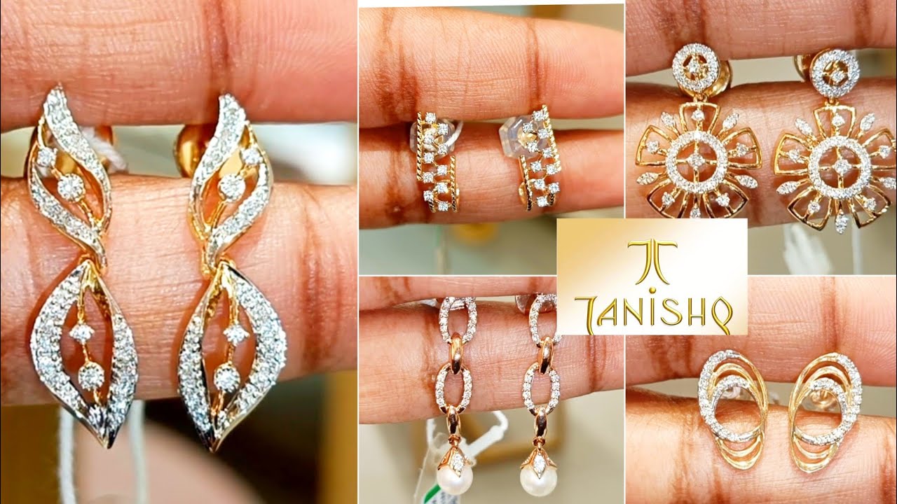 Tanishq Latest Diamond Earrings Collection ✨||#youtube #viral #tanishq #diamond 