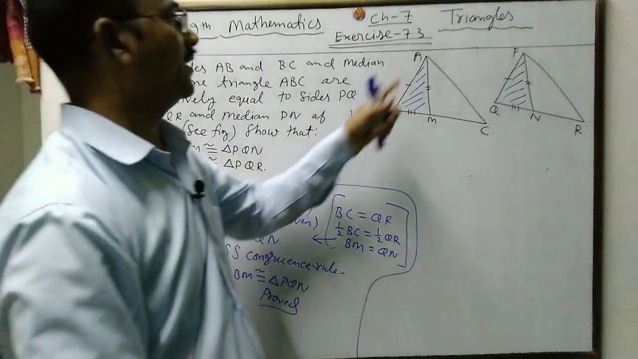 math class 9 chapter 7 exercise 7.3 Q3 - YouTube