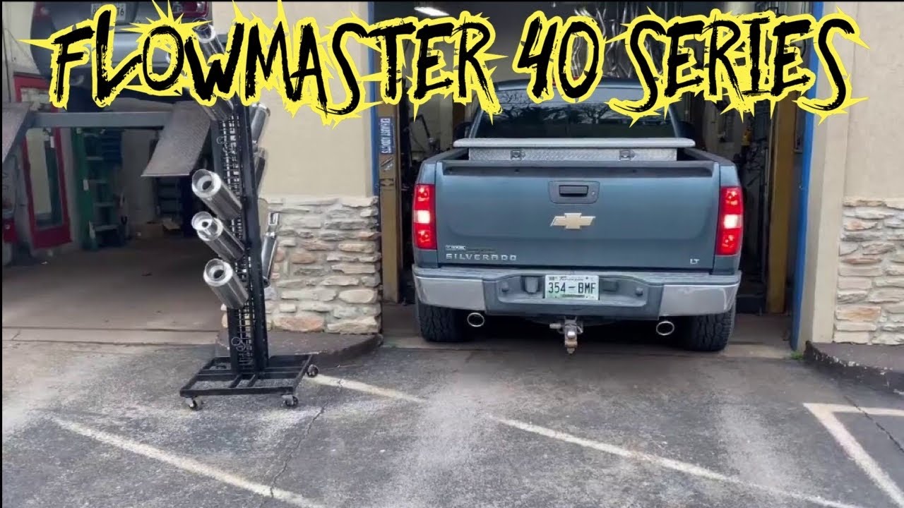 Chevy Silverado DUAL EXHAUST w/ FLOWMASTER 40 Series! - YouTube