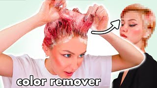 Removing red hair dye WITHOUT BLEACH